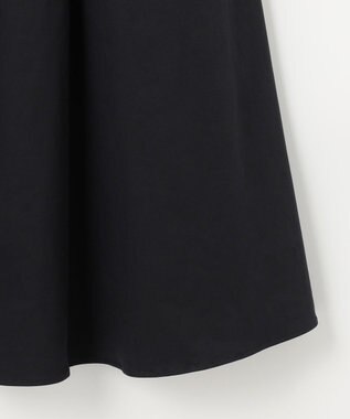 NAVE 【Nave・otona MUSE別注/接触冷感/UVケア/洗える】バックサテンフレアスカート ブラック系