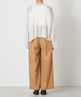 NAVE 【ReNAVE・洗える】シアーニット ロングスリーブ ホワイト系