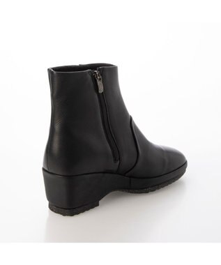 MODE ET JACOMO <D'ICI>ウェッジソールスクエアトゥブーツ ブラック