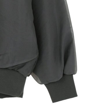 AMERICAN HOLIC オーガンジーレイヤードスウェットプルオーバー Charcoal Gray