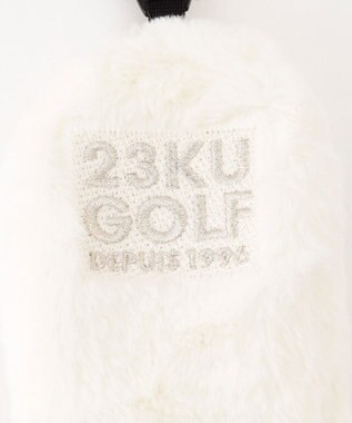 23区GOLF 【雑貨】ファー×ボーダー ヘッドカバー ホワイト系