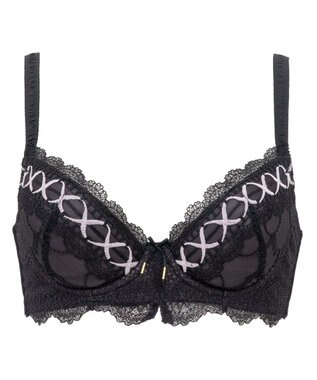 BRADELIS New York 【BRADELIS New York / 育乳補整ブラ・STEP1 集める】ウェンディステップ1ブラ24S1 脇のお肉もふんわり包んで補正するブラ ブラック