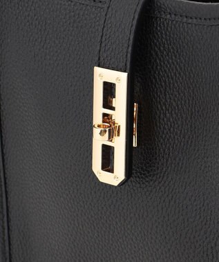 LA BAGAGERIE スクエアレザーミニショルダーバッグ ブラック