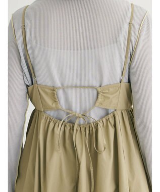 Green Parks ナイロンキャミワンピース Beige