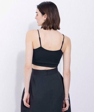 NAVE ストレッチポンチ クロップドキャミ ブラック系