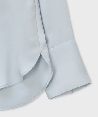 Paul Smith サテン ボウタイ ブラウス ライトブルー