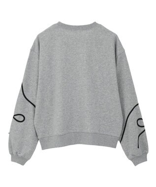 Green Parks ・ｓｗｉｎｇ　ｂｙ　リボンコード刺繍スウェット Gray Mixture