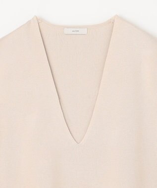 ANY L 【洗濯機可】サイドリボン ニットベスト サンドベージュ