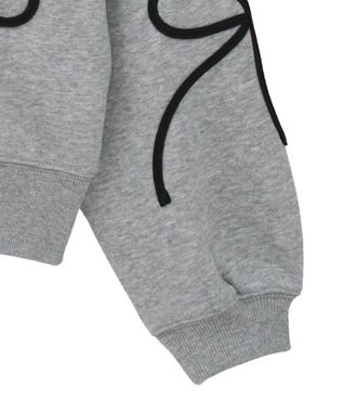 Green Parks ・ｓｗｉｎｇ　ｂｙ　リボンコード刺繍スウェット Gray Mixture