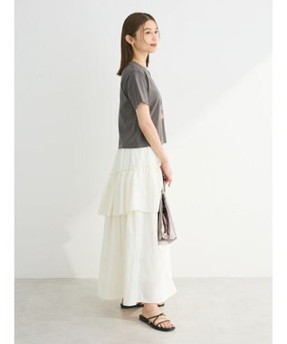 Green Parks ・ＥＬＥＮＣＡＲＥ　ＤＵＥ　アシメティアードスカート Off White