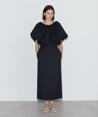 NAVE 【Nave　洗える】リリーIラインスカート ダークブラウン系