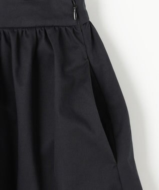 NAVE 【Nave・otona MUSE別注/接触冷感/UVケア/洗える】バックサテンフレアスカート ブラック系