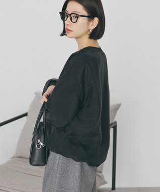 AMERICAN HOLIC オーガンジーレイヤードスウェットプルオーバー Black