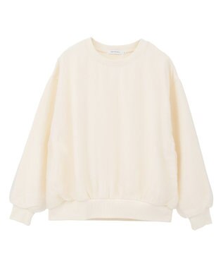 AMERICAN HOLIC オーガンジーレイヤードスウェットプルオーバー Ivory