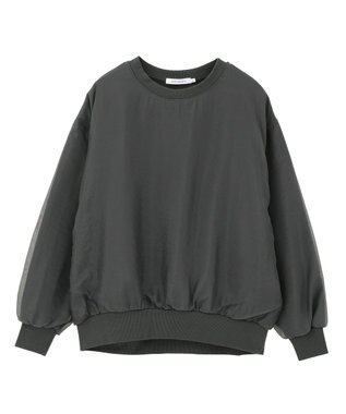 AMERICAN HOLIC オーガンジーレイヤードスウェットプルオーバー Charcoal Gray