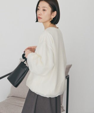 AMERICAN HOLIC オーガンジーレイヤードスウェットプルオーバー Ivory