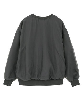 AMERICAN HOLIC オーガンジーレイヤードスウェットプルオーバー Charcoal Gray