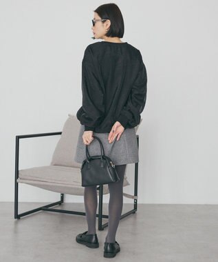 AMERICAN HOLIC オーガンジーレイヤードスウェットプルオーバー Black