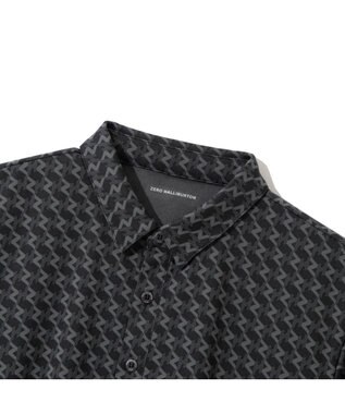ZERO HALLIBURTON ZH モノグラム ポロシャツ ZHG-A4S6 82816 ゴルフウェア ブラック