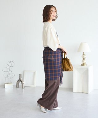 Green Parks ５分袖刺繍ロゴトレＴＥＥ Ivory