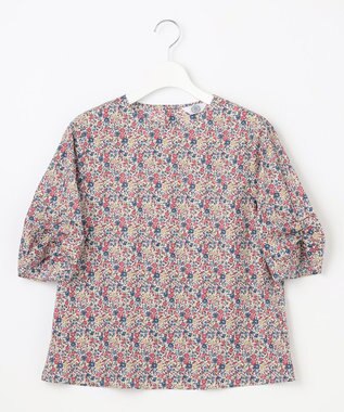 J.PRESS LADIES L 【洗える】LIBERTY ギャザースリーブ 5分袖 ブラウス レッド系5