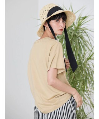 AMERICAN HOLIC ＴＵＲＱＵＯＩＳＥロゴカットプルオーバー Light Beige