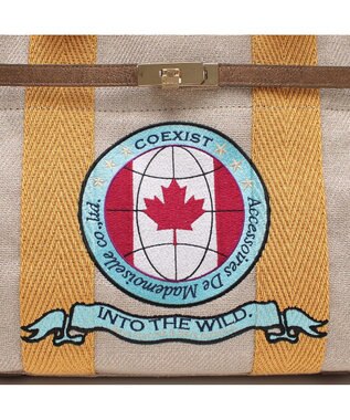 A.D.M.J. 【ファブリック】リネンラメクロス/前金具付トート32cm(Dカン＋)リネンラメクロス/前金具付トート40cm(Dカン＋) GOLD