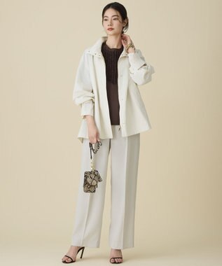 自由区 コットンリネンウェザーライト コート オフ