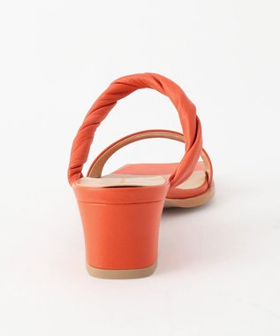 23区 【WEB限定】ツイスト ベルト サンダル オレンジ系