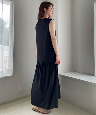 UNFILO ドライジャージーワンピース ブラック