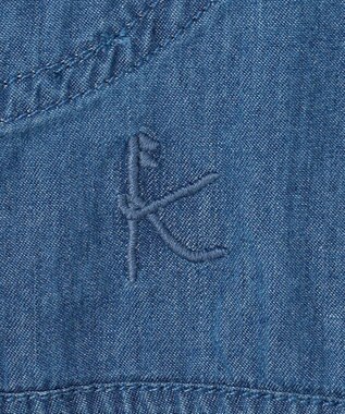 組曲 KIDS 【110-140㎝】 フラワーボタンデニムジャケット ネイビー