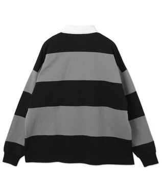 WEGO グラフィックラガーシャツ ブラック