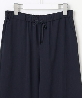J.PRESS LADIES S 【WEB限定カラーあり・洗える】Lightジョーゼット ワイド パンツ ネイビー系