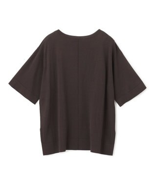 UNFILO スゴ機能 ハーフスリーブニットT ブラウン