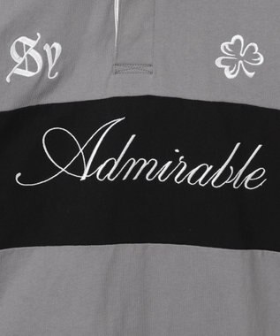 WEGO グラフィックラガーシャツ ブラック