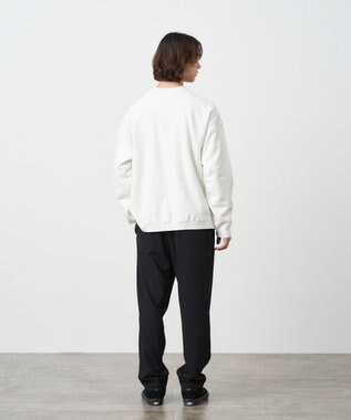 ATON WOOL OXFORD | テーパードイージーパンツ - UNISEX BLACK