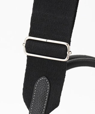 LA BAGAGERIE ラインストーンリベット　カウレザー2wayハンドバッグ ブラック