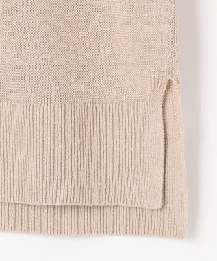 J.PRESS LADIES 【洗える・吸水速乾】 マーセライズコードリネン ニット ベージュ系