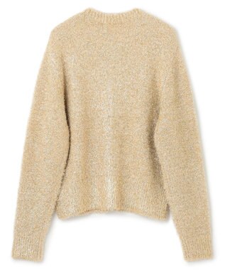 BEIGE， 【洗える】MARRONNIERS / ラメテープヤーンカーディガン Gold