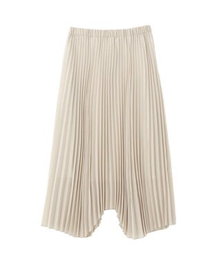 AMERICAN HOLIC 【選べる丈】シアープリーツスカート Light Beige
