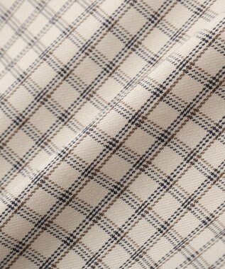 AMERICAN HOLIC ミニチェックショート丈シャツ Ivory