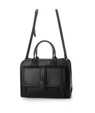 UNBILLION カシュカシュ cachecache / ベルトフラップ2wayパーテーショントート ブラック