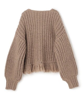 uncrave ハンドニット カーディガン モカ