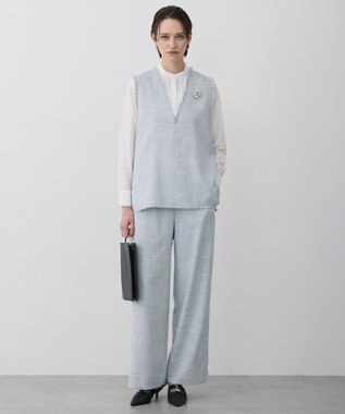 ICB 【2WAY】 セシェシルキーローン ラッフルブラウス オフホワイト