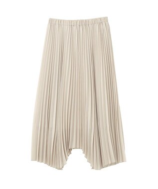 AMERICAN HOLIC 【選べる丈】シアープリーツスカート Light Beige