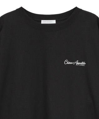 AMERICAN HOLIC ワントーンロゴプリントTシャツ Black