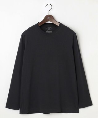 JOSEPH ABBOUD 【キングサイズ・オーガニックコットン使用・日本素材、日本縫製】JOE COTTON サッカー Tシャツ ブラック系