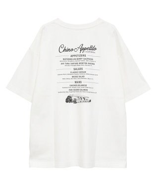AMERICAN HOLIC ワントーンロゴプリントTシャツ Ivory