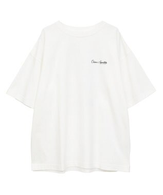 AMERICAN HOLIC ワントーンロゴプリントTシャツ Ivory