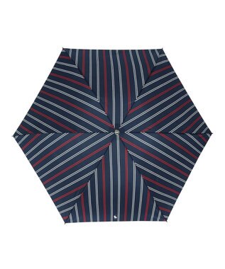 MOONBAT POLO RALPH LAUREN(ポロ ラルフローレン) 折りたたみ傘 ストライプ／日本製 ネイビーブルー